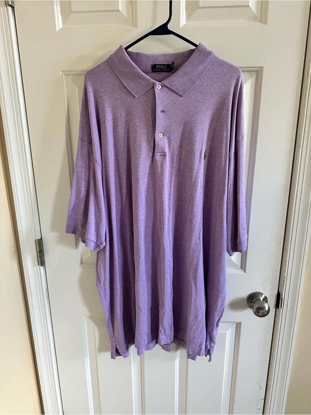 PoloRalph Lauren Lilac Polo Shirt Big & Tall 4XLT Flesh Pony Cotton